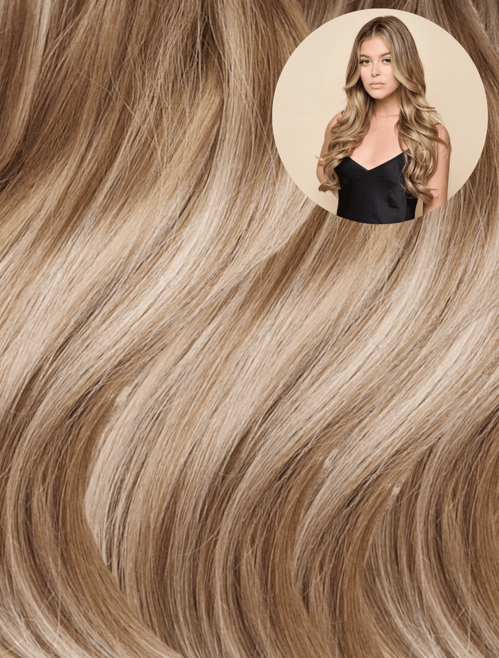 Beige Blonde Highlights (P10/613) Genius Weft 22" 55g (backorder, late July) - BOMBAY HAIR 