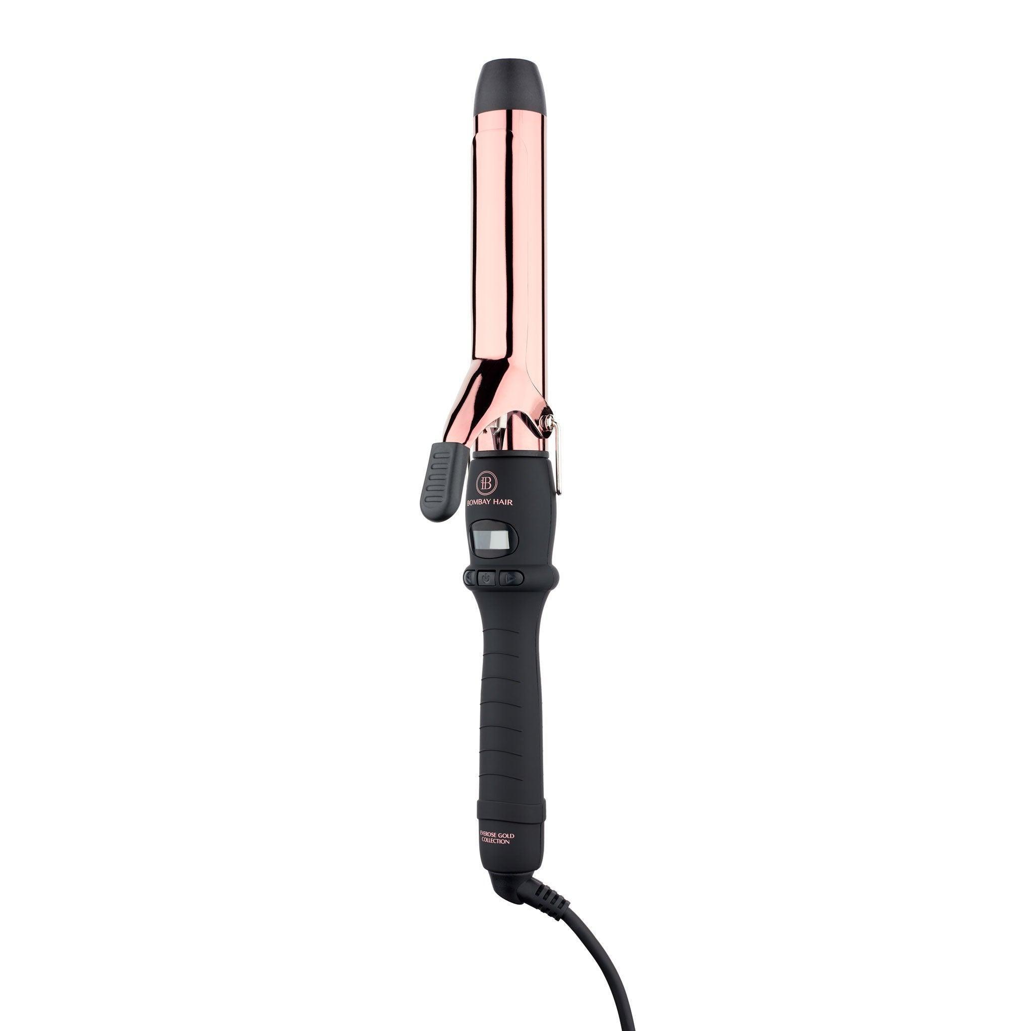 32mm 1.25 Clamp Curling Iron Bombay Hair Rose Gold 32mm Curling Iron BOMBAY HAIR