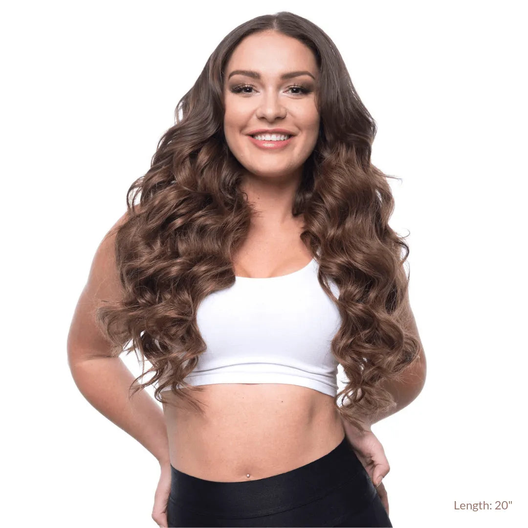 Caramel Brown (4) 22" 220g - Clip-Ins