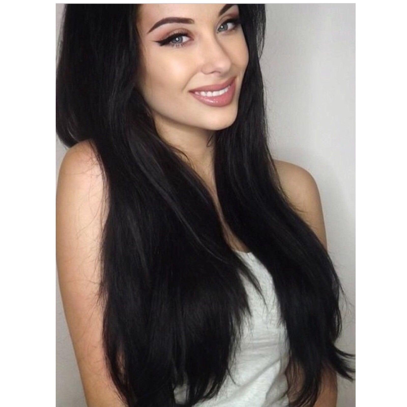 Jet Black (1) 24" 270g - BOMBAY HAIR 