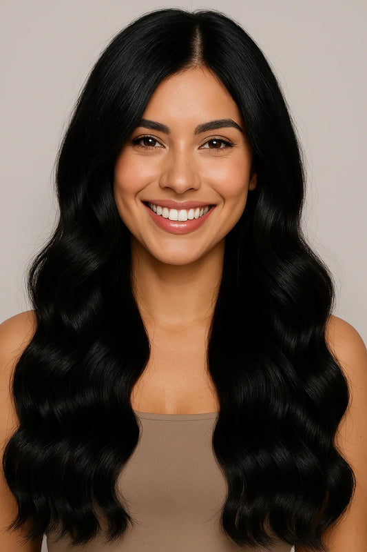 Jet Black (1) 18" 190g - Classic Clip-Ins