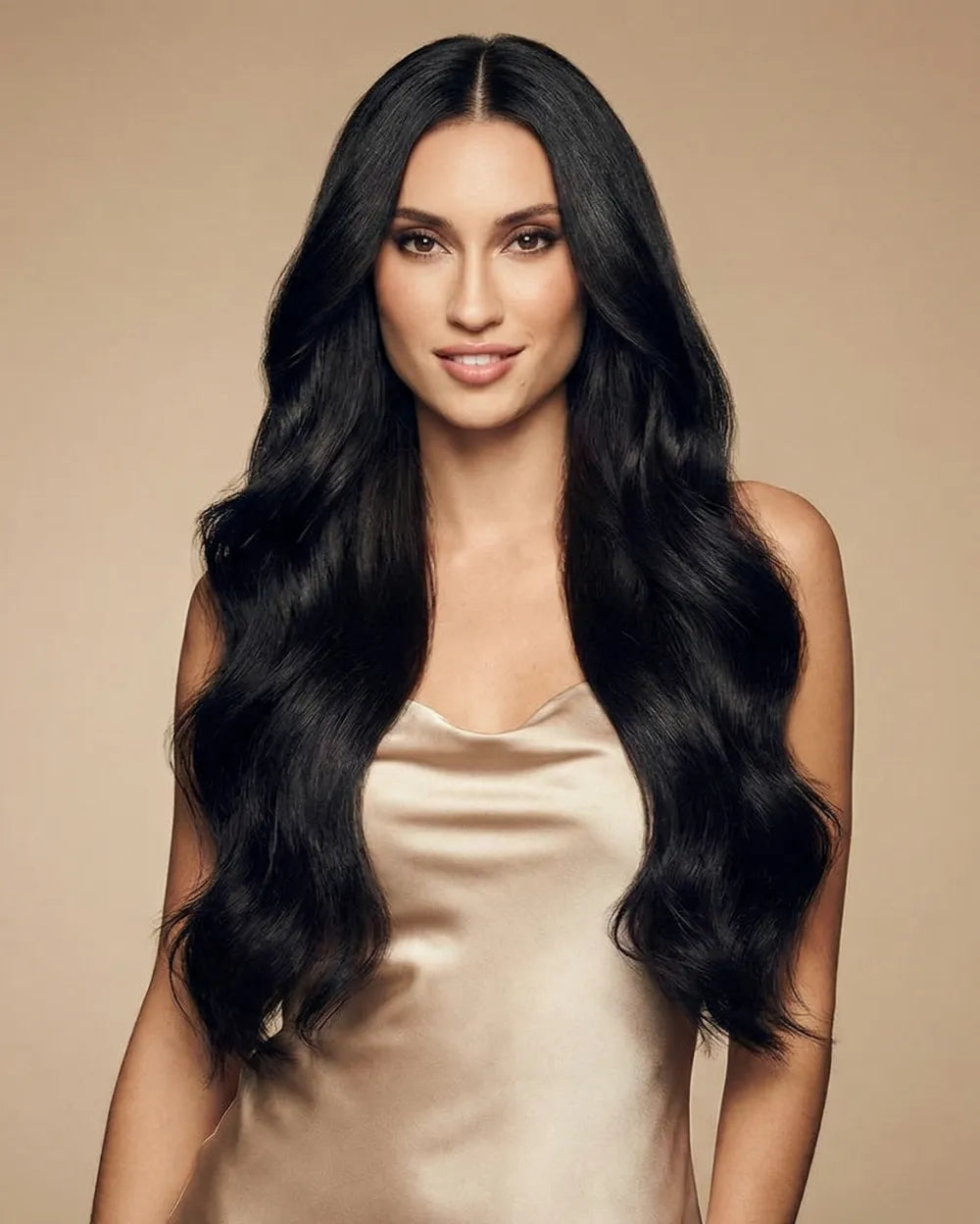 Jet Black (1) 20" 220g - Clip-Ins