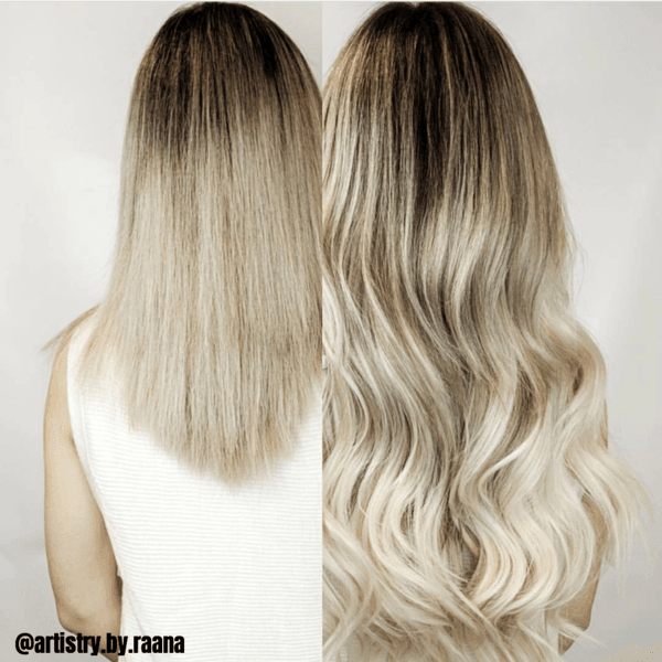 Rooted Espresso #1C to White Blonde #60B Tape (50g) - BOMBAY HAIR 