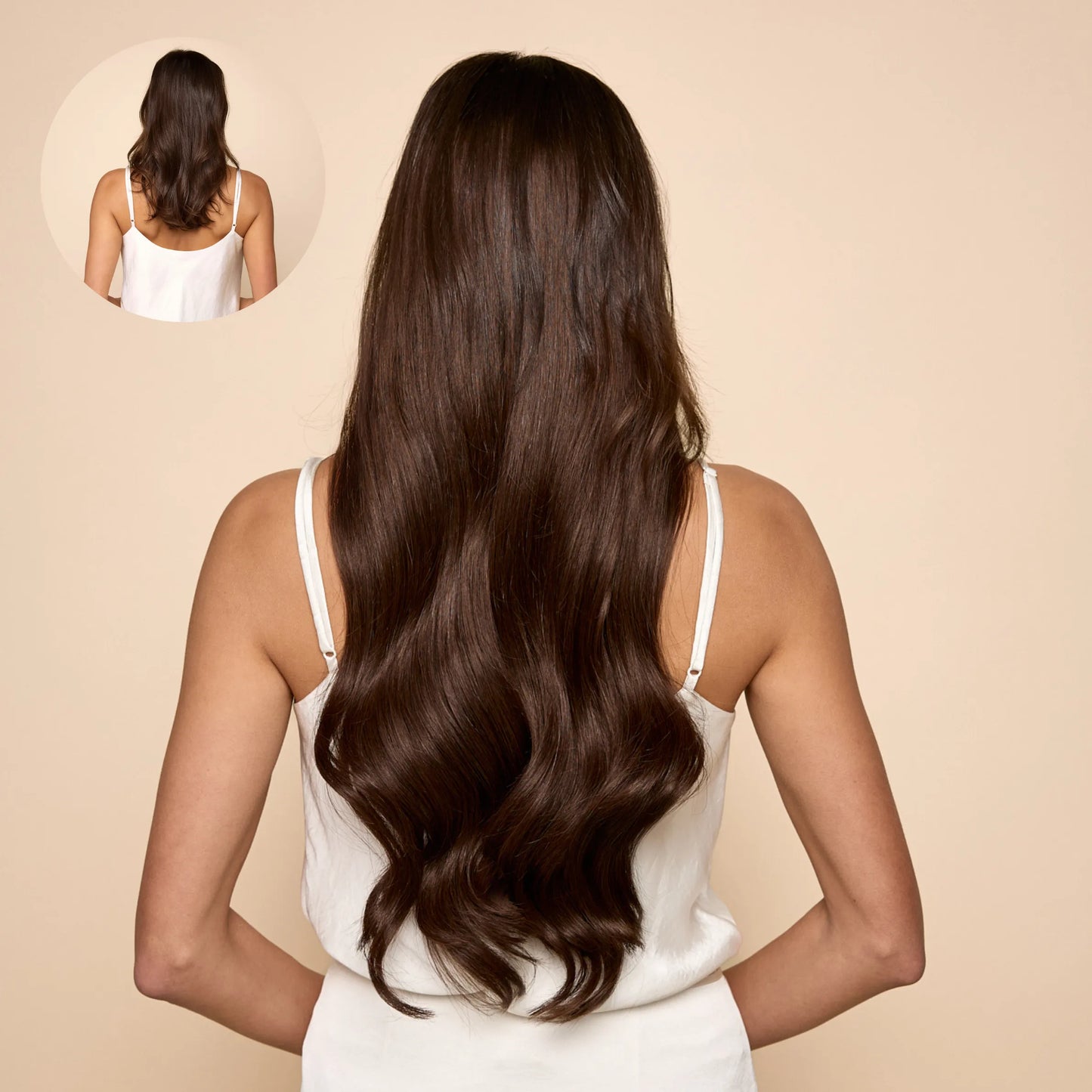 Medium Brown (2B) 22" 220g - Classic Clip-Ins