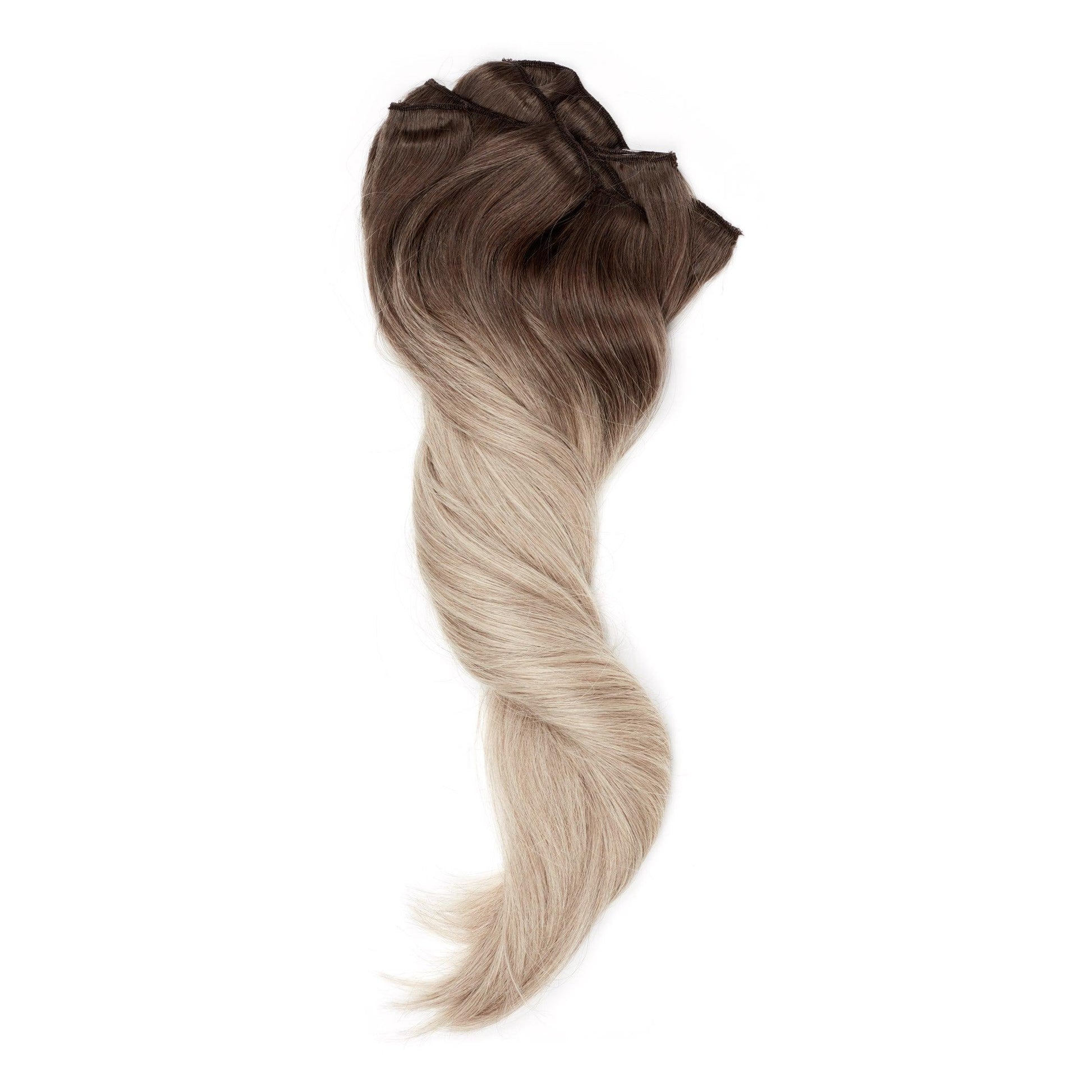 Balayage- Cool Brown (10C) to Grey (60G) 20" 210g - BOMBAY HAIR 