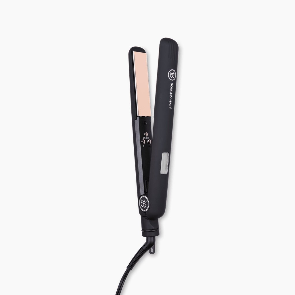 Rose Gold Flat Iron (1") (backorder, July) - BOMBAY HAIR 