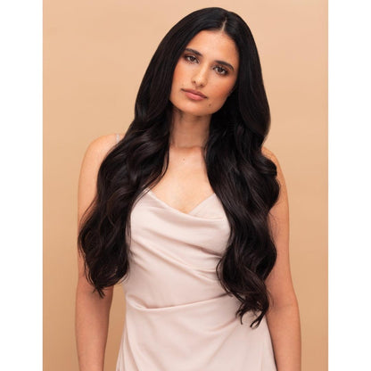 Soft Black (1C) Thinning Hair and Invisible Clip-Ins Bundle