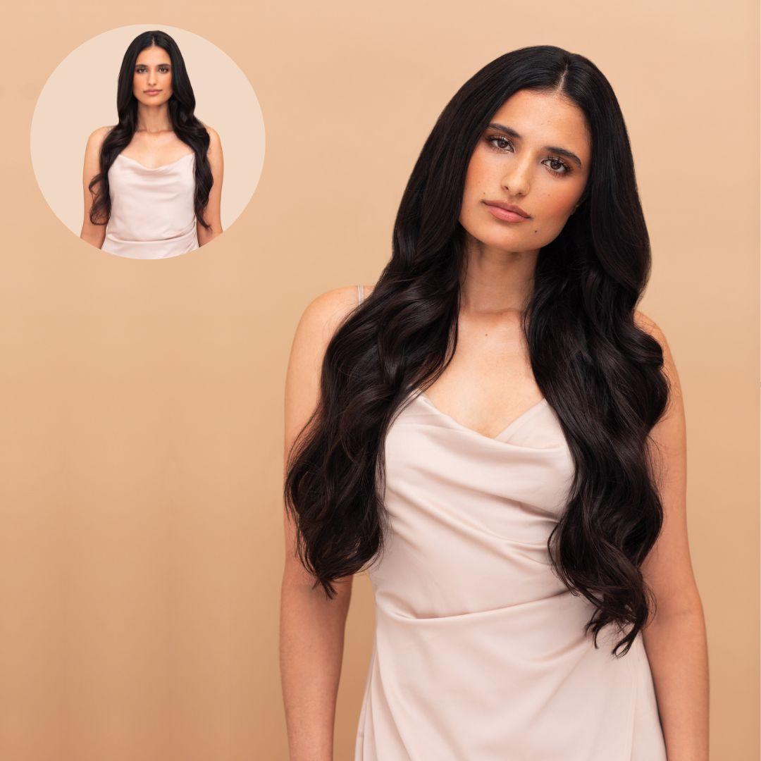 Soft Black (1C) 20" 220g - BOMBAY HAIR 