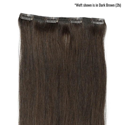 Jet Black (1) 20" Single Weft - Clip-Ins
