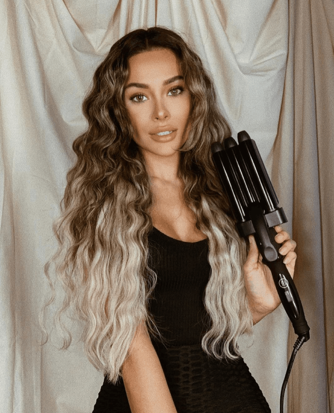 Big curls with curling wand online