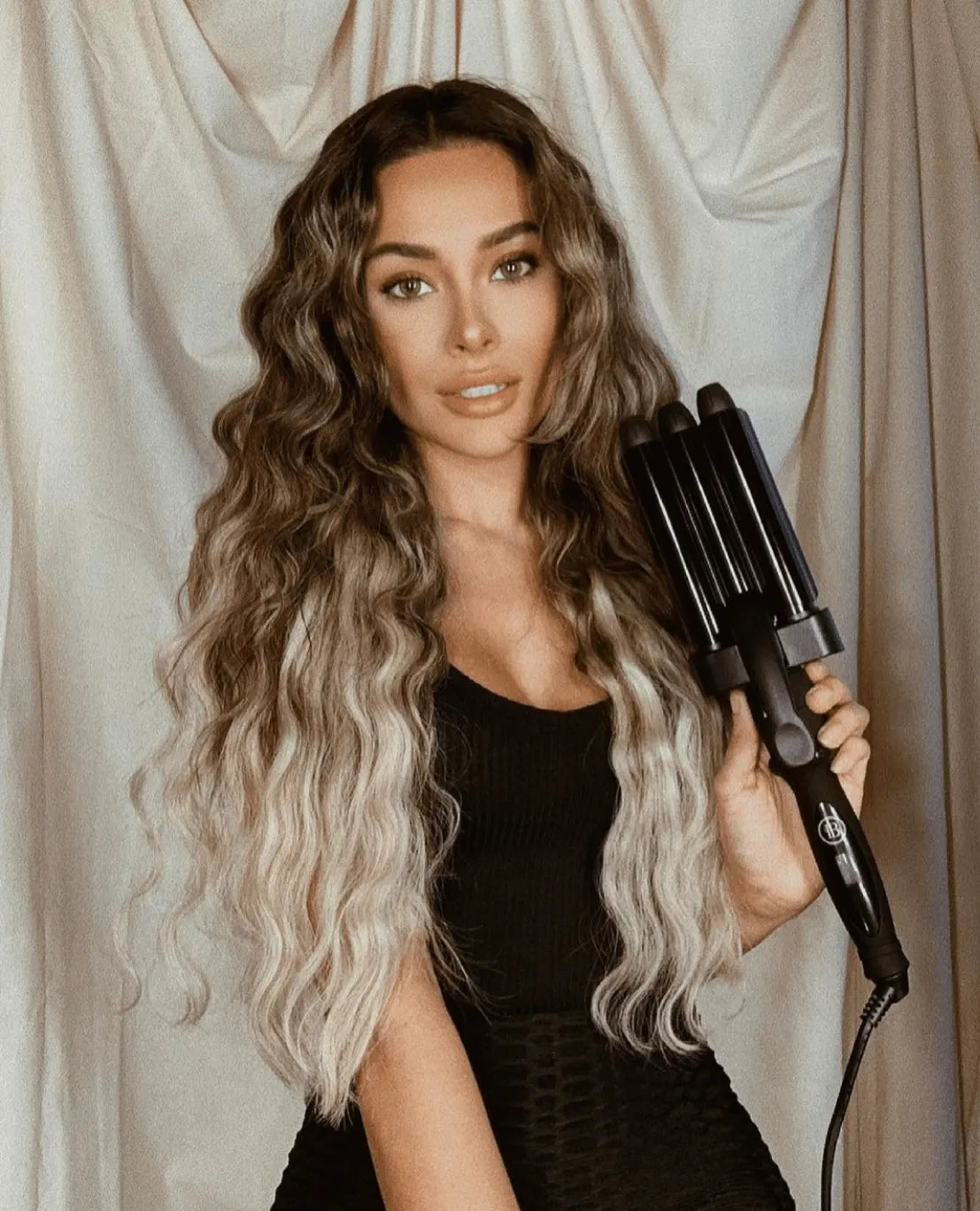 3-in-1 Curling Wand with Extended-Barrels (loop)