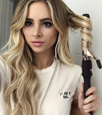 32mm Rose Gold Curling Iron (with clamp) (OPEN BOX)